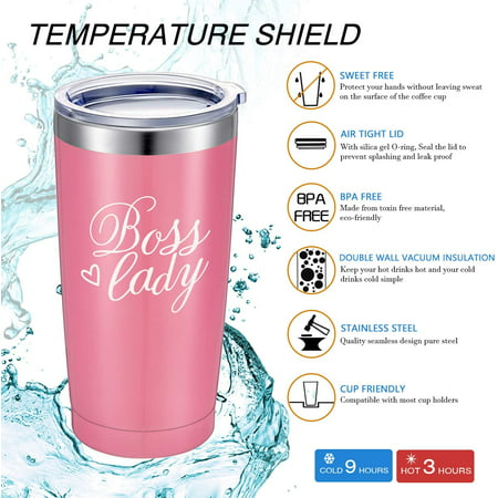 Boss Lady Gifts Boss Day Gifts for Women Birthday Gifts For Boss Mom,Manager Director Friends 20oz Travel Tumbler Christmas 